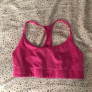 Pink and grey sports bra reversible